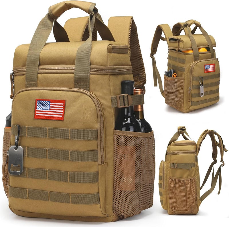 ATRIPACK Tactical Backpack Cooler,Lunch Backpack for Men Adults Work with Handle，Soft Cooler Backpack Insulated Waterproof Leak Proof - Image 1